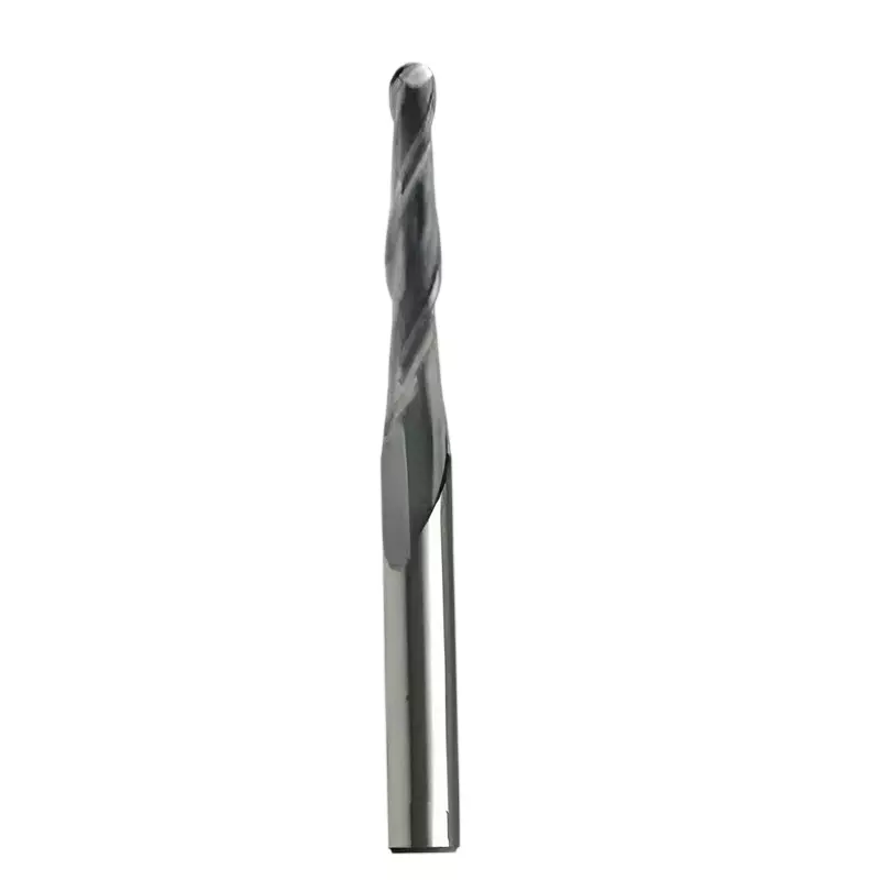 Timus Solid Carbide Tapered Ball Nose Spiral Bit TT.TBS 3 mm Cutting Diameter x 75 mm Overall Length, TT.TBS.03.35.6