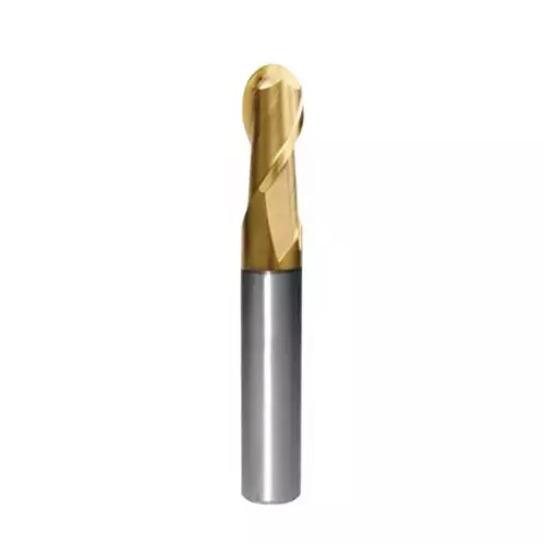 REZKA Ball Nose End Mill Solid Carbide High Performance 55 HRC 3 mm Shank Dia 2 mm Dia & 75 mm Length (Pack of 3 Pcs)