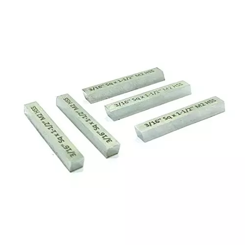Assorts Cutting Tool Bit High Speed Steel 4.76x38.1 mm M2 Straight Shank (Pack of 5)