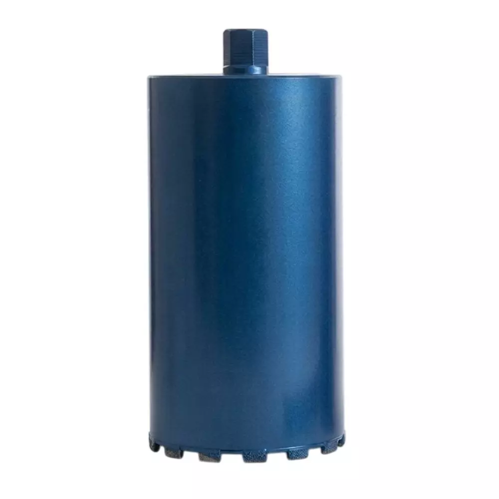 XLNT Core Drill Bit Metal Body in Blue Color 76 mm Diameter x 370 mm Length for Stone & Tile Industry