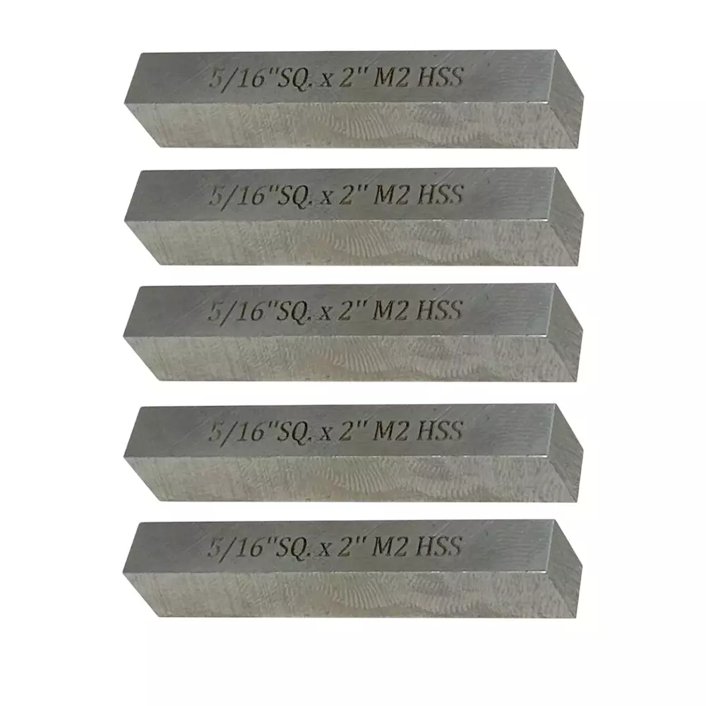 Assorts Cutting Tool Bit High Speed Steel 7.93x50.8 mm M2 Straight Shank (Pack of 5)