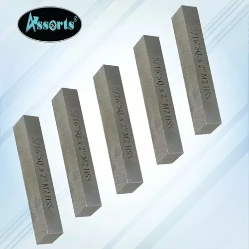 Assorts Cutting Tool Bit High Speed Steel 7.93x50.8 mm M2 Straight Shank (Pack of 5)
