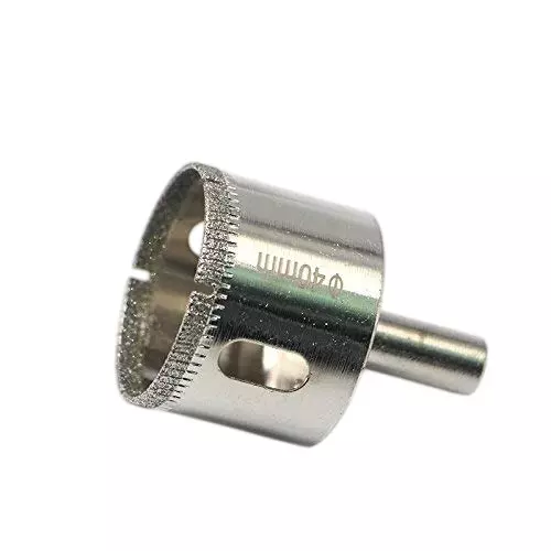 GENERIC 40 mm Diamond Core Drill Bit for Glass, Marble & Ceramic Tiles – Hole Puncher & Polish Bit