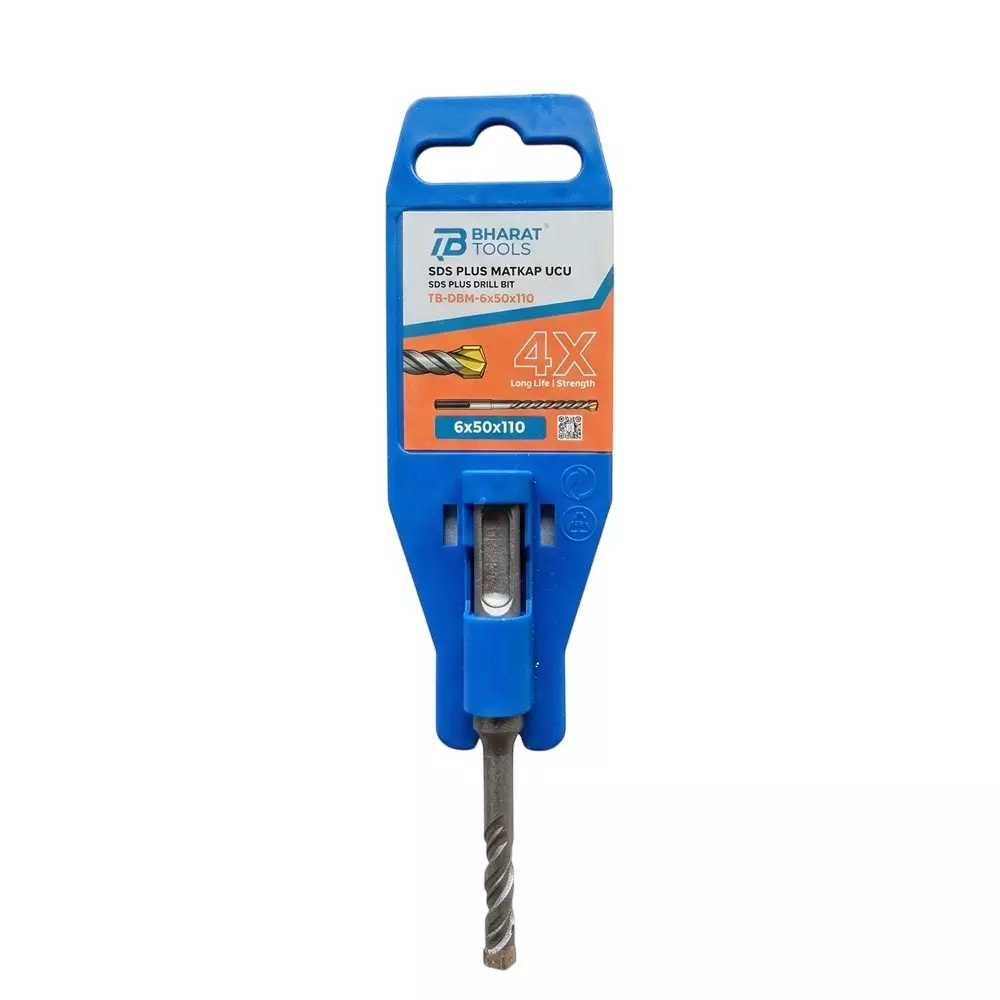 Bharat Tools TB DBP Drill Bit 6×50×110 mm Size Tungsten Carbide Tip Spiral Flute