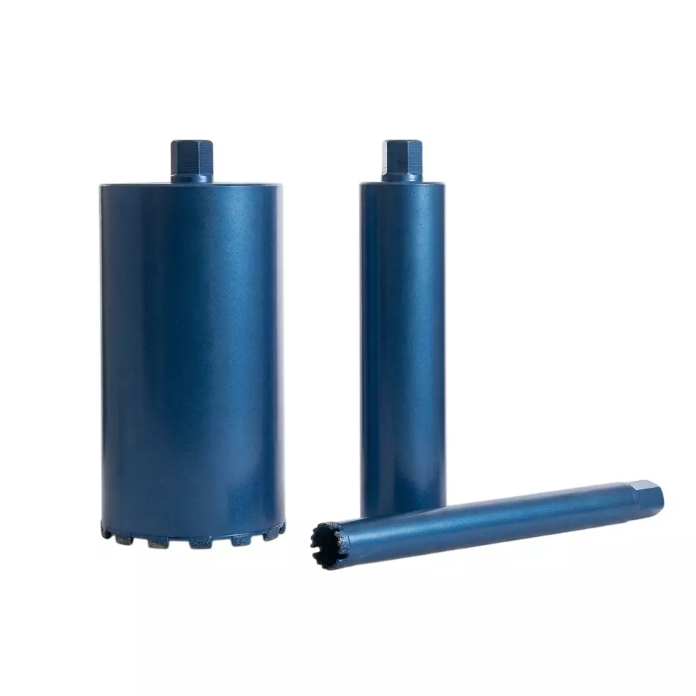 xlnt-core-drill-bit-metal-body-in-blue-color-127-mm-diameter-x-460-mm-length-for-stone-tile-industry