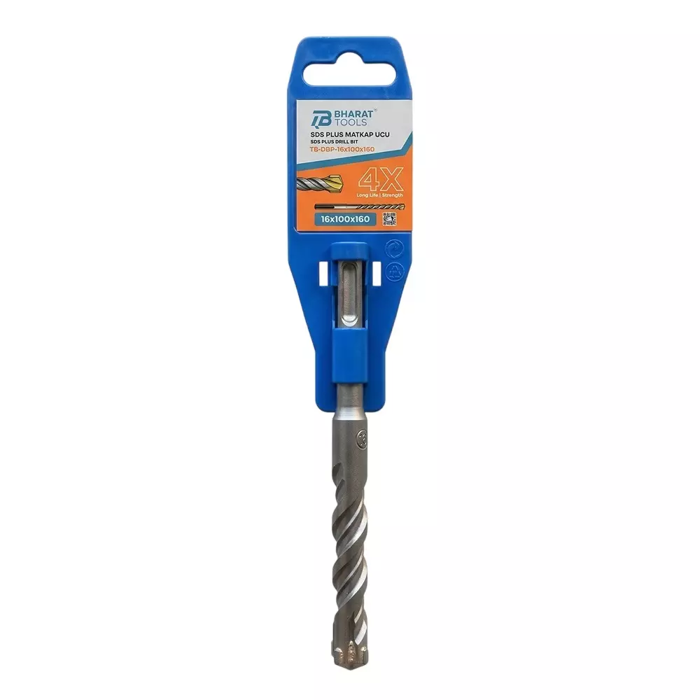 Bharat Tools TB DBP Drill Bit 16×100×160 mm Size Tungsten Carbide Tip Spiral Flute