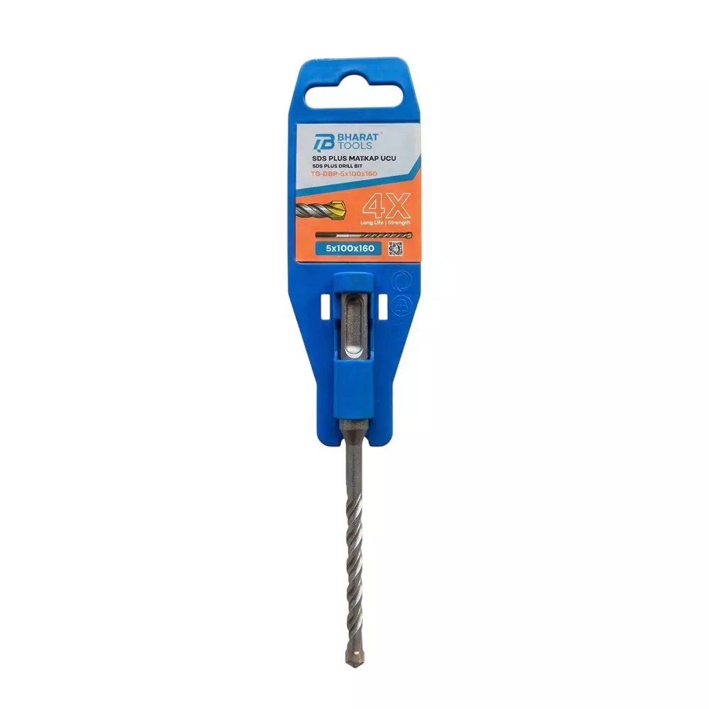 Bharat Tools TB DBP Drill Bit 5×100×160 mm Size Tungsten Carbide Tip Spiral Flute