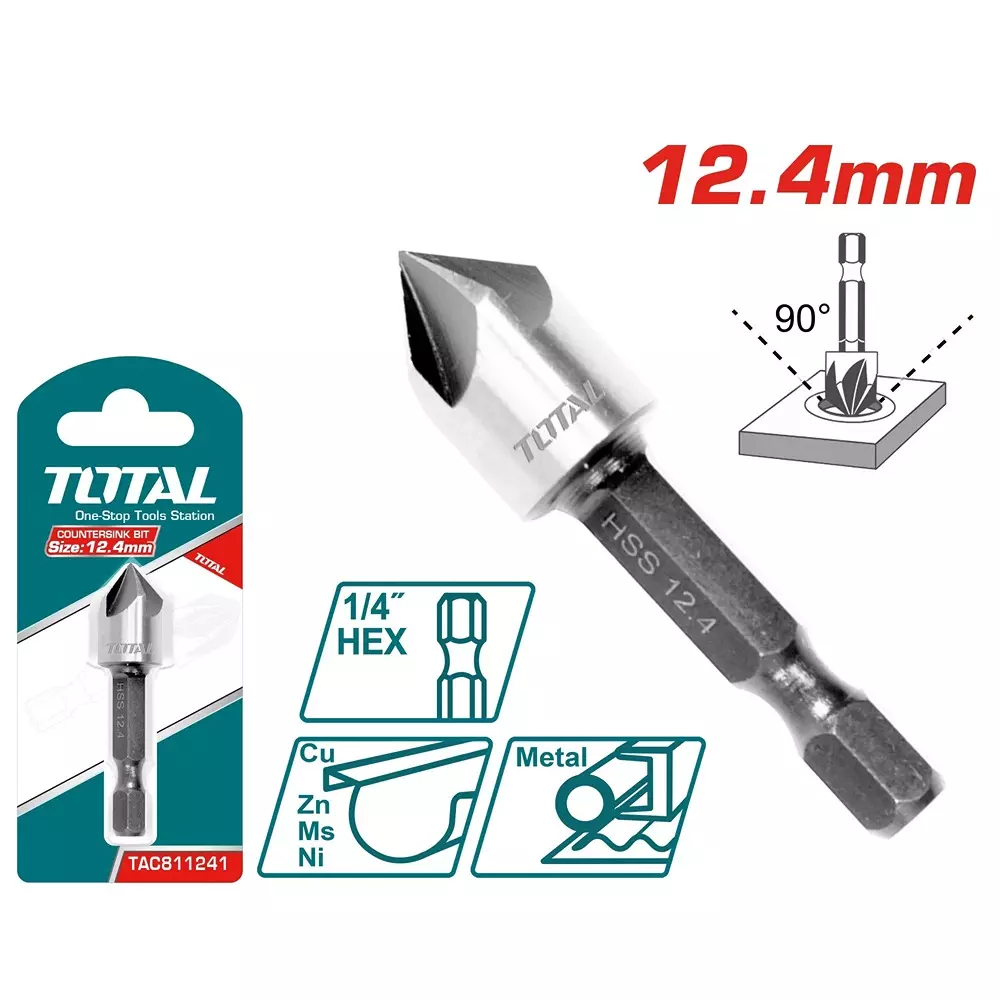 total-countersink-bit-90-hss-124-mm-chrome-finish-tac811241