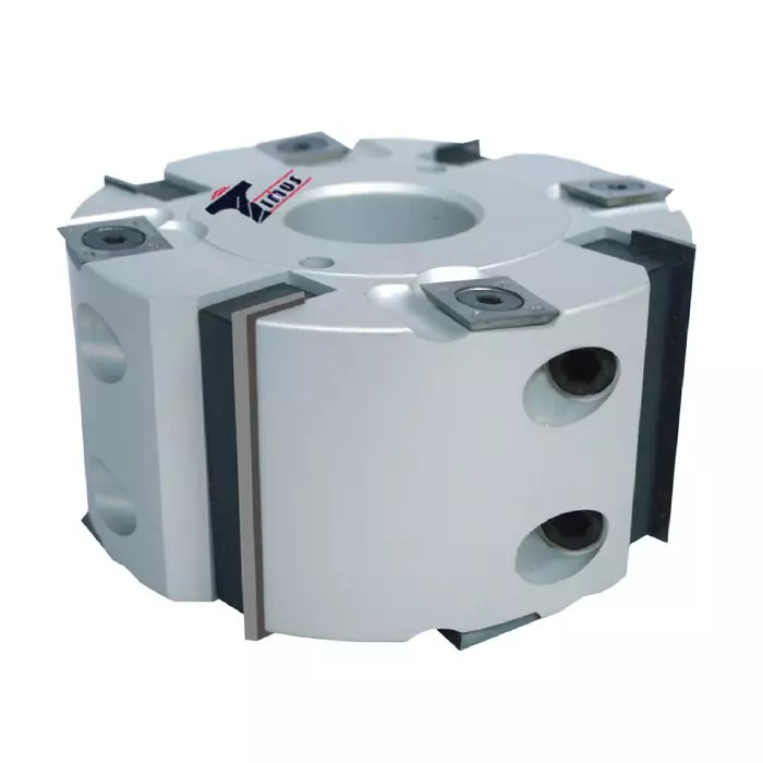 Timus Planning Cutter Head 4 Wings TTR.SP.25, 100 mm Diameter x 30/40 mm Bore Size, TTR.SP.25.1030