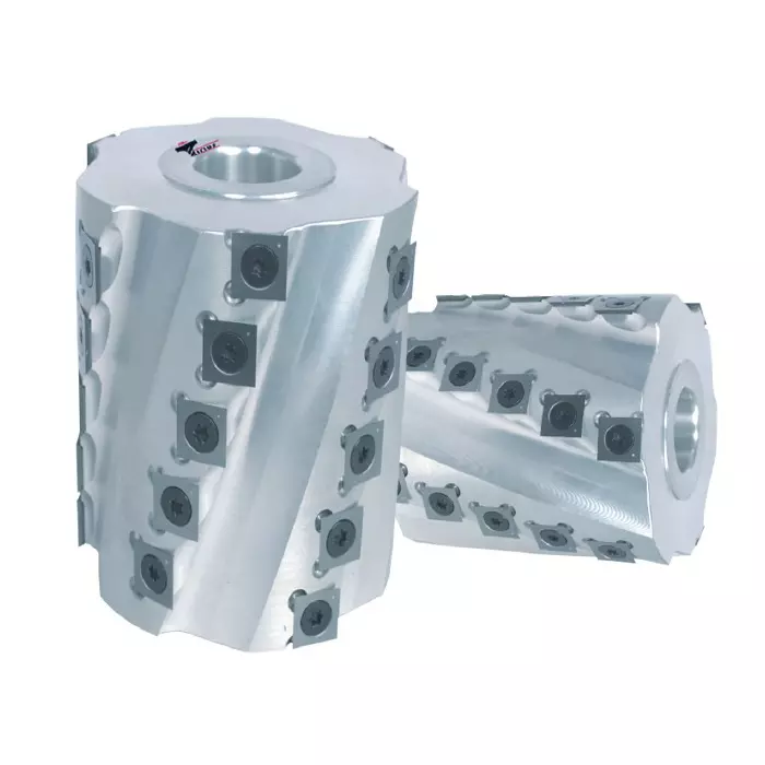 Timus Spiral Planning Cutter Head With TCT Replaceable Knives TTR.HC.27, 125 mm Diameter x 40 mm Bore Size & 130 mm Length, TTR.HC.27.130