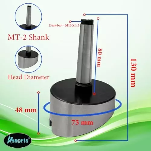 Assorts Fly Cutter 2MT Shank M10 x 1.5 mm with Replaceable Carbide Insert Indexable Tool
