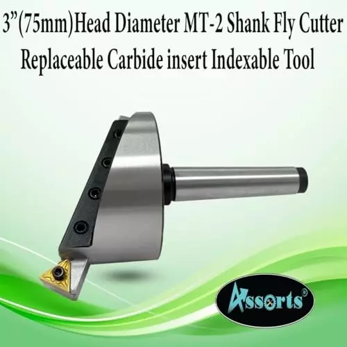 Assorts Fly Cutter 2MT Shank M10 x 1.5 mm with Replaceable Carbide Insert Indexable Tool