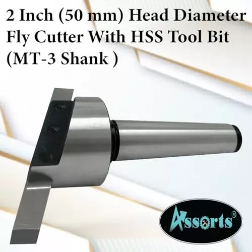 Assorts Fly Cutter with HSS Tool Bit Tool Steel 50 mm 3MT Shank M12x1.75 mm