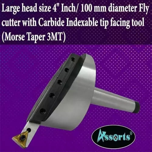 Assorts Fly Cutter 100 mm (4 Inch) Head Dia Morse Taper 3MT for Milling Machines