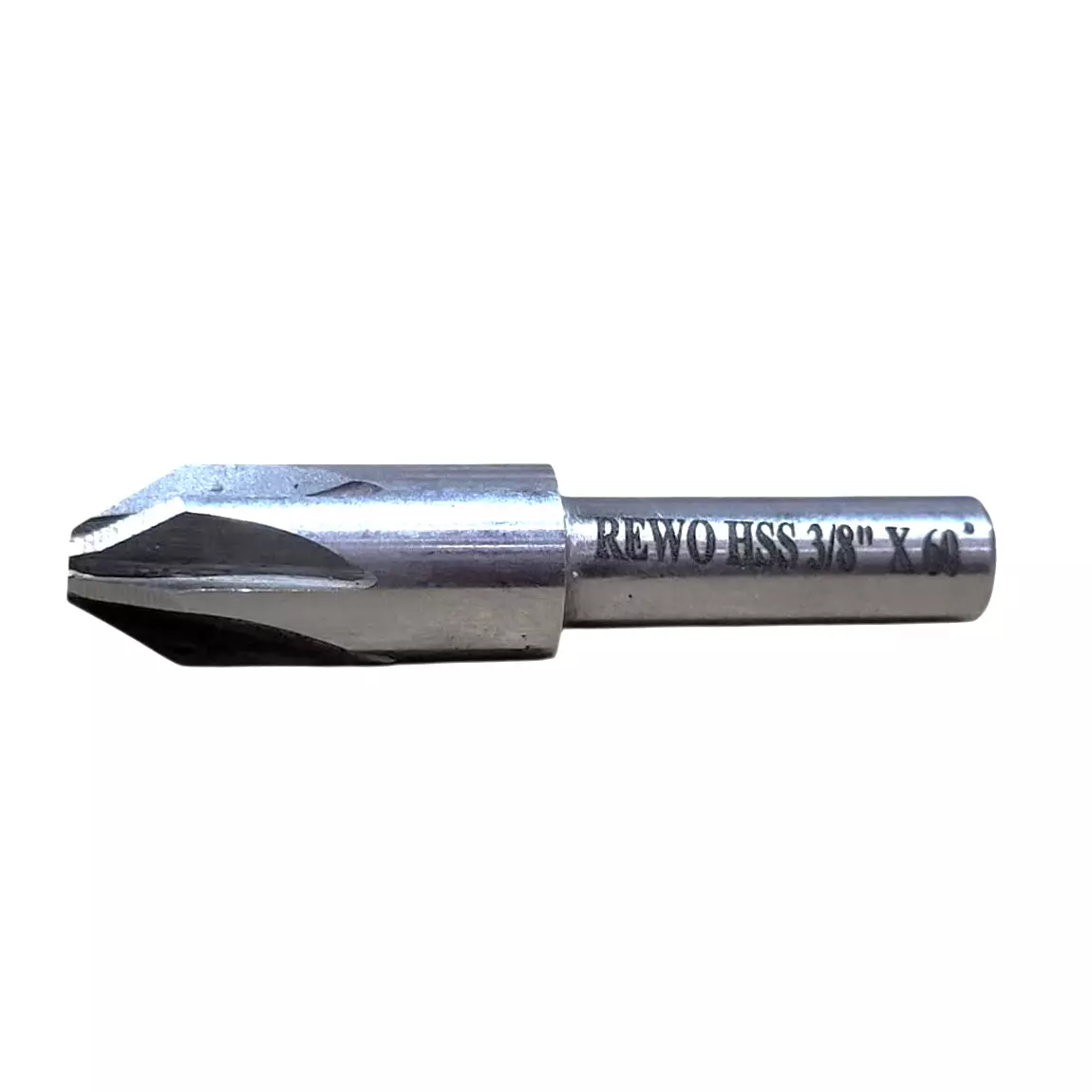 REWO High Speed Steel Chamfer Cutter, Body Diameter 3/8 inch, Overall Length 1.3/4 inch