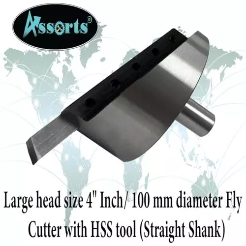 Assorts Fly Cutter with HSS Tool Bit Tool Steel 100 mm Straight Shank 19.05 mm