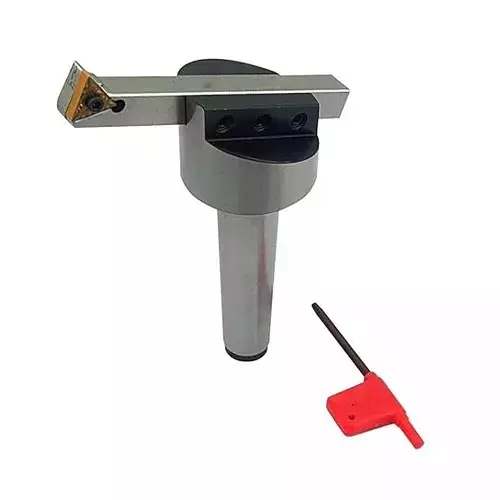 Buyohlic International Fly Cutter 2 inch (50 mm) Head Dia. R8 Shank 7/16 inch UNF (11.1 mm UNF) Draw Bar with Replaceable Carbide Insert Bit Indexable Tool for Milling and Lathe Machine, ALNFC2ITCWE4Variation