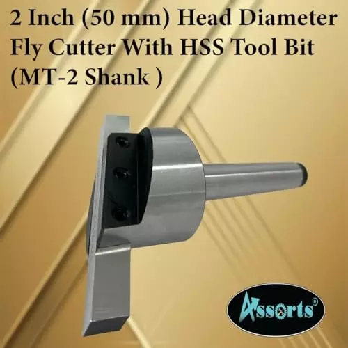 Assorts Fly Cutter with HSS Tool Bit Tool Steel 50 mm 2MT Shank 12.7 mm M10x1.5 mm