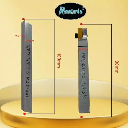 Assorts Fly Cutter 63.5 mm (2.5 Inch) Head Dia with 3/8 Inch Square HSS Tool Bit and Indexable Carbide Insert Tool R8 Shank 11.11 mm (7/16 Inch) UNF Drawbar