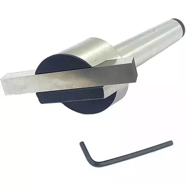 Buyohlic International Fly Cutter 2 inch (50 mm) Head Dia. 3MT Shank M12 x 1.75 mm Draw Bar with HSS Tool Bit for Milling and Lathe Machine, N9-DIMW-NC2B