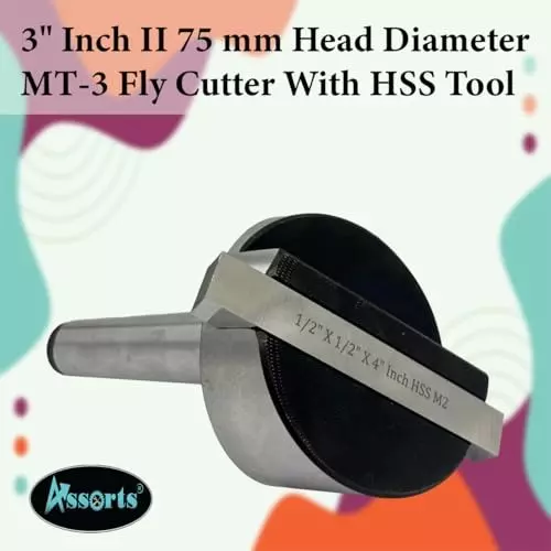 Assorts Fly Cutter 3MT Shank M12x1.75 mm for Milling & Lathe Machine