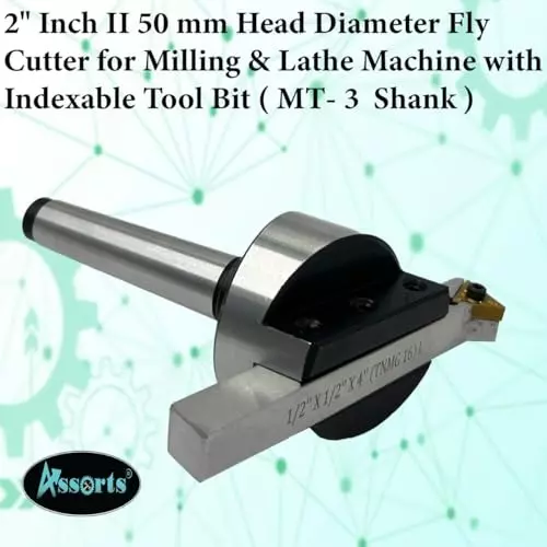 Assorts Fly Cutter with Carbide Inset Bit Tool Steel 50 mm 3MT Shank M12x1.75 mm