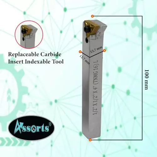 Assorts Fly Cutter with Carbide Inset Bit Tool Steel 50 mm 3MT Shank M12x1.75 mm