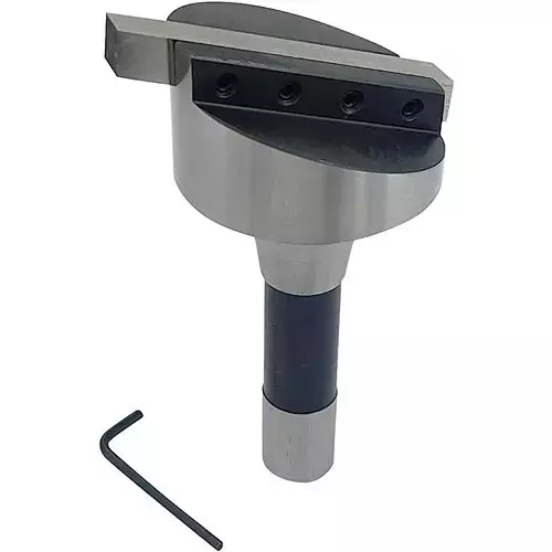 Buyohlic International Fly Cutter 3 inch (75 mm) Head Dia. R8 Shank 7/16 inch UNF (11.1 mm UNF) Draw Bar with HSS Tool Bit for Milling and Lathe Machine, TC-5NTX-I7O2