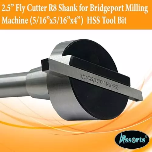 Assorts Fly Cutter 63.5 mm (2.5 Inch) Head Dia R8 Shank for Milling Machines