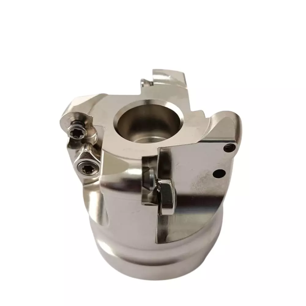 GENERIC HD Carbide Insert Facing Cutter Versatile Design RPMT Steel Silver Coating Silver, ERP-6R-63-22-4T