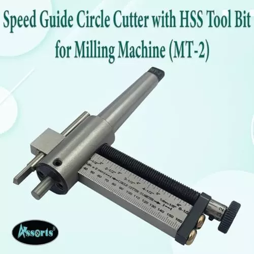 Assorts Speed Guide Circle Cutter with HSS Tool Bit Tool Steel Morse Taper MT2 for Milling Machine