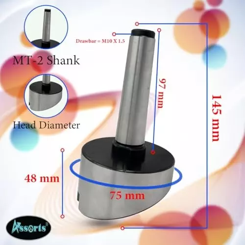 Assorts Fly Cutter 2MT Shank M10 x 1.5 mm for Milling & Lathe Machine