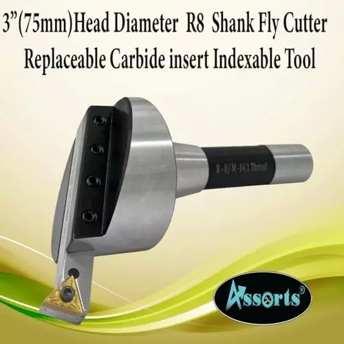 Assorts Fly Cutter R8 Shank 7/16 Inch Drawbar for Milling & Lathe Machine