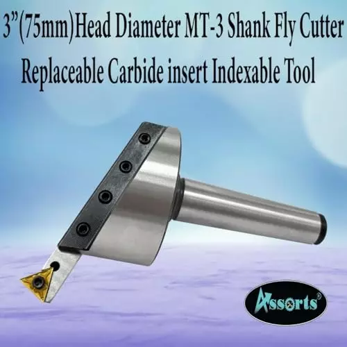 Assorts Fly Cutter MT-3 Shank M12x1.75 mm for Milling & Lathe Machine