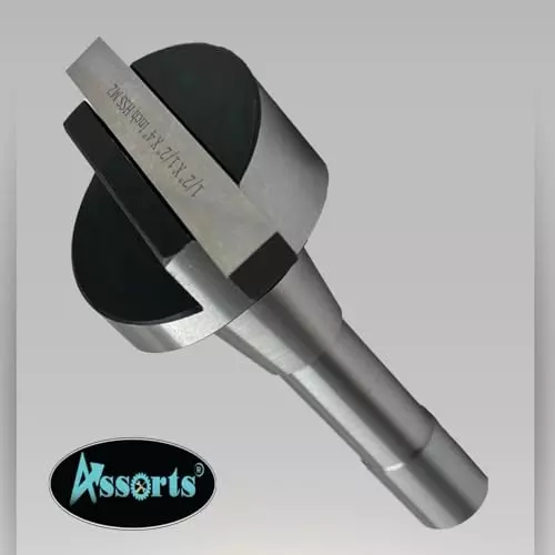 Assorts Fly Cutter 63.5 mm (2.5 Inch) Head Dia with 1/2x1/2x4 Inch MT2 HSS Tool Bit R8 Shank 7/16 Inch UNF Drawbar