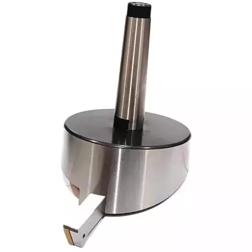 Buyohlic International Fly Cutter with Chrome Plated Carbide Indexable Tip (TNMG16), 4 inch (100 mm) Diameter R8 Shank and 7/16 UNF Drawbar, PP-4932-O79V