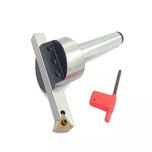 Buyohlic International Fly Cutter 2 inch (50 mm) Head Dia. R8 Shank 7/16 inch UNF (11.1 mm UNF) Draw Bar with Replaceable Carbide Insert Bit Indexable Tool for Milling and Lathe Machine, XN-S4AT-BZA9