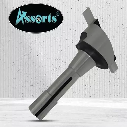 Assorts Fly Cutter 63.5 mm (2.5 Inch) Head Dia with 3/8 Inch Square HSS Tool Bit R8 Shank 11.11 mm (7/16 Inch) UNF Drawbar