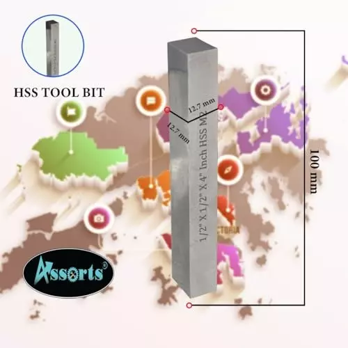 Assorts Fly Cutter with HSS Tool Bit Tool Steel 100 mm R8 Shank 1.11 mm Drawbar