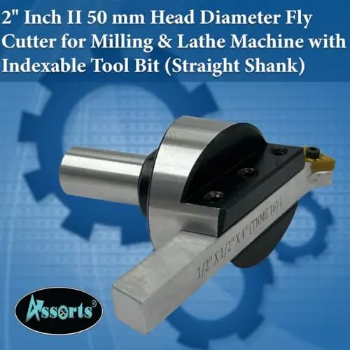 Assorts Fly Cutter with Carbide Inset Bit Tool Steel 50 mm Straight Shank 19.05 mm