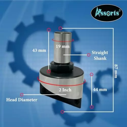 Assorts Fly Cutter with Carbide Inset Bit Tool Steel 50 mm Straight Shank 19.05 mm