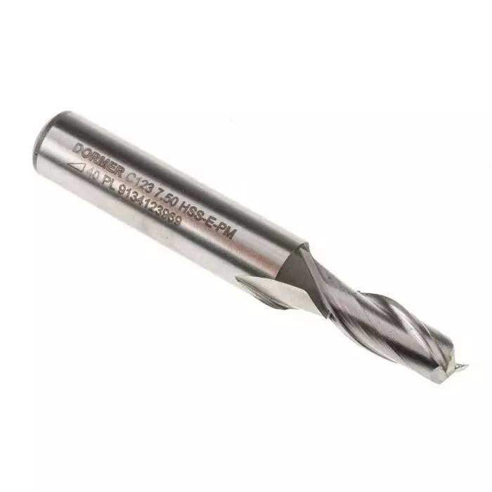 DORMER PRAMET Plain Slot Drill 7.5 mm Cut Diameter, C123 7.5