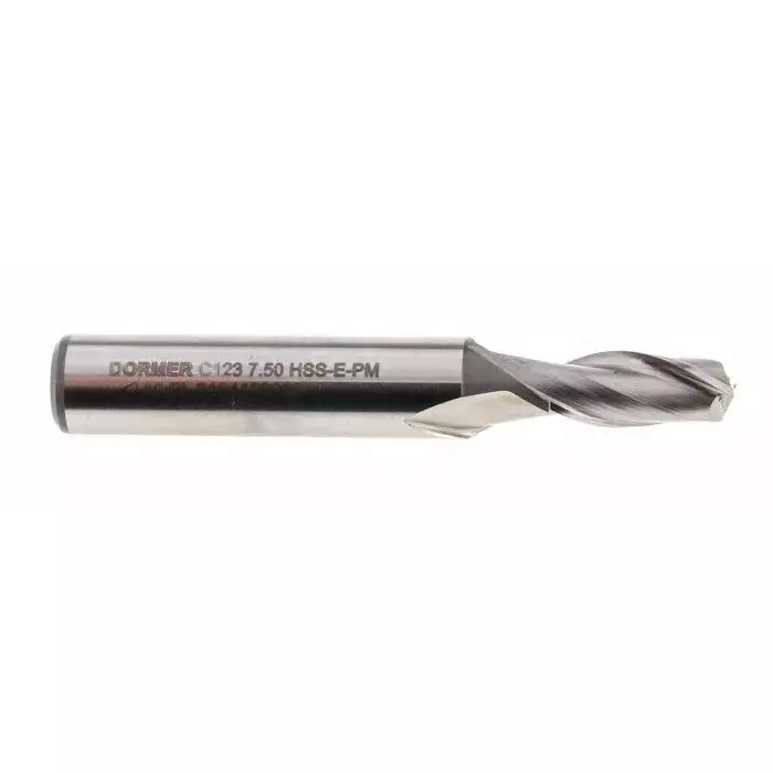 DORMER PRAMET Plain Slot Drill 7.5 mm Cut Diameter, C123 7.5