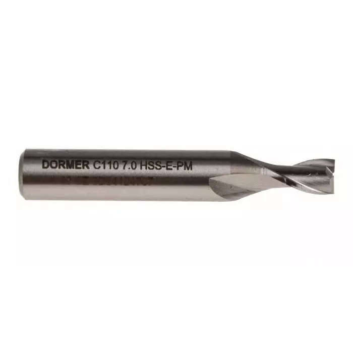 DORMER PRAMET Plain Slot Drill 7 mm Cut Diameter, C1107.0