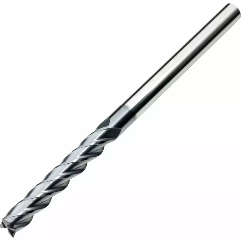MIRANDA TOOLS Solid Carbide End Mill Long Length 4 Flute ALTIN Coated, Diameter 1 mm and Overall Length 50 mm