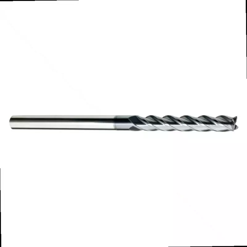 MIRANDA TOOLS Solid Carbide End Mill Long Length 4 Flute ALTIN Coated, Diameter 1 mm and Overall Length 50 mm