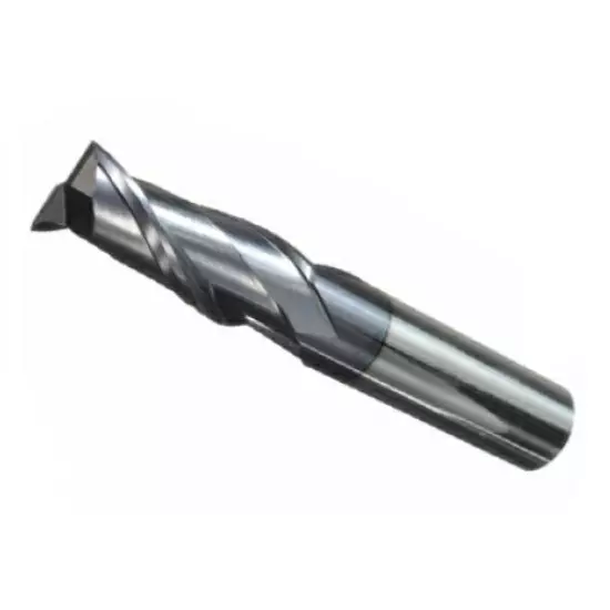 MIRANDA TOOLS Solid Carbide End Mill 2 Flute ALTIN Coated, Diameter 6 mm and Overall Length 60 mm