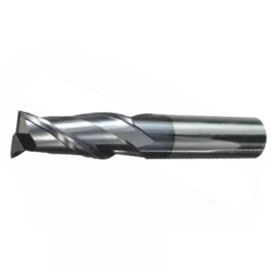 MIRANDA TOOLS Solid Carbide End Mill 2 Flute ALTIN Coated, Diameter 20 mm and Overall Length 100 mm