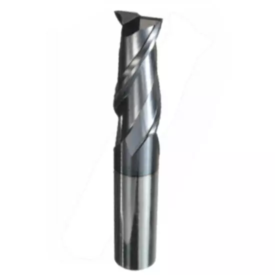 MIRANDA TOOLS Solid Carbide End Mill 2 Flute ALTIN Coated, Diameter 20 mm and Overall Length 100 mm
