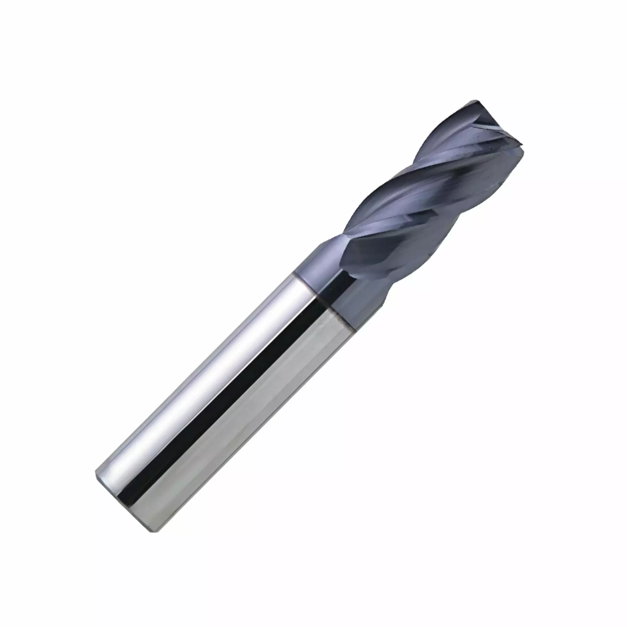 MIRANDA TOOLS Solid Carbide End Mill 4 Flute ALTIN Coated, Diameter 9.5 mm, Overall Length 75 mm and Flute Length 25 mm